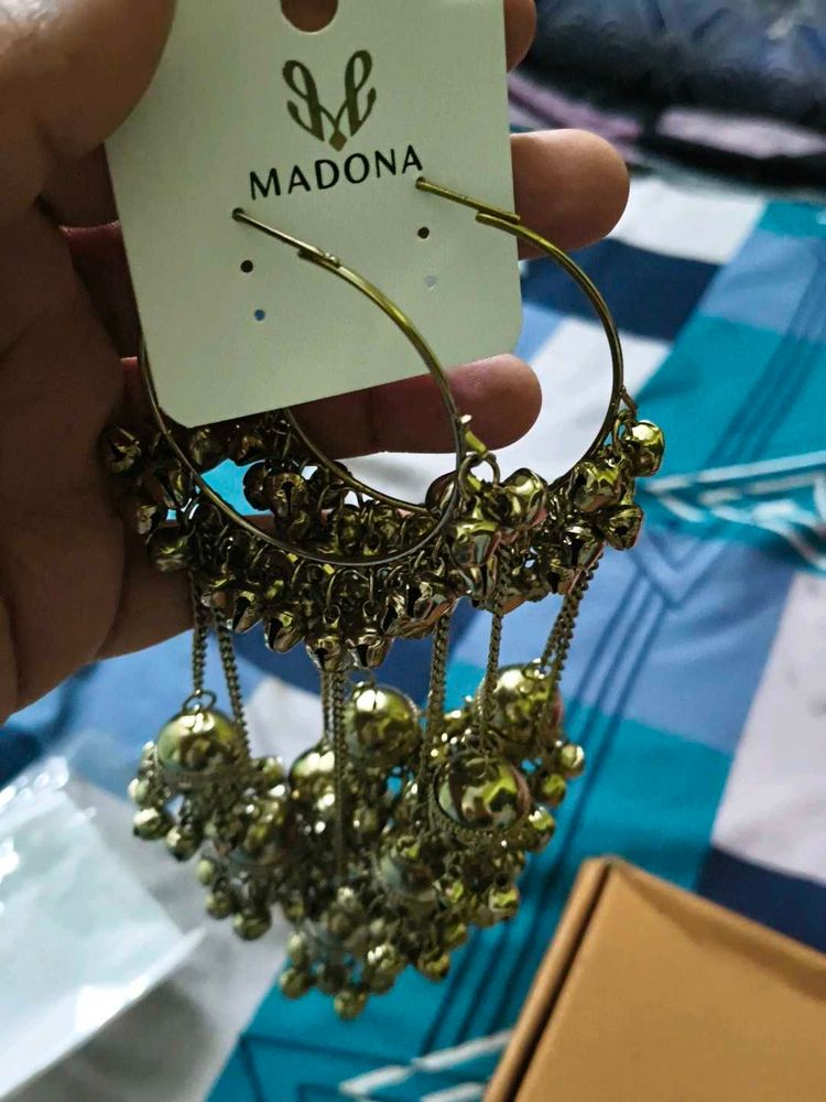 MADONA Ethnic Jhumka Hoop Earrings