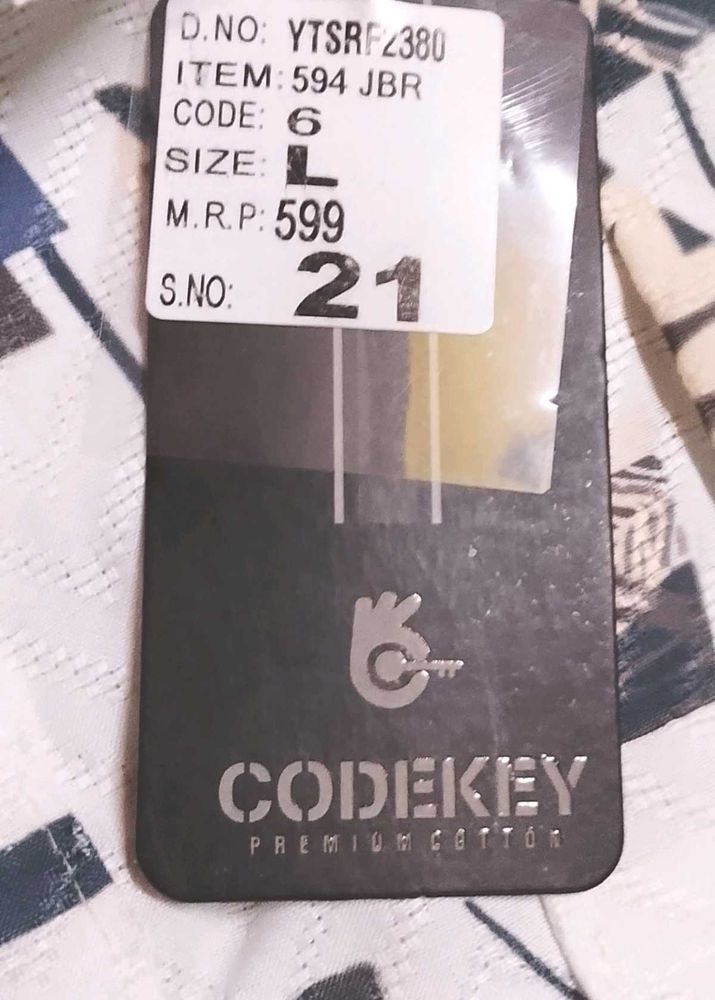 Men's Codekey Premium Cotton shirts new