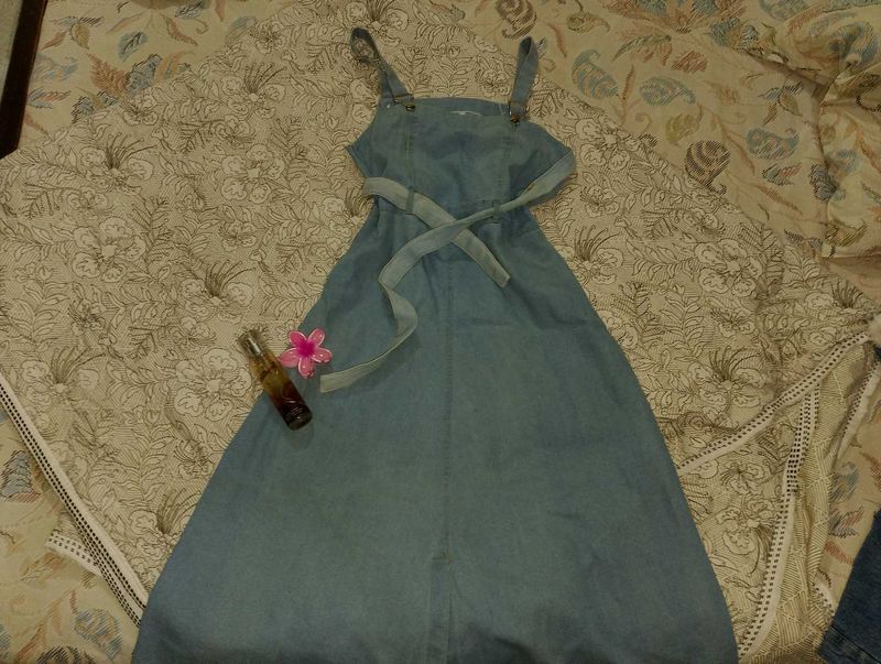 Denim Sundress with Belt