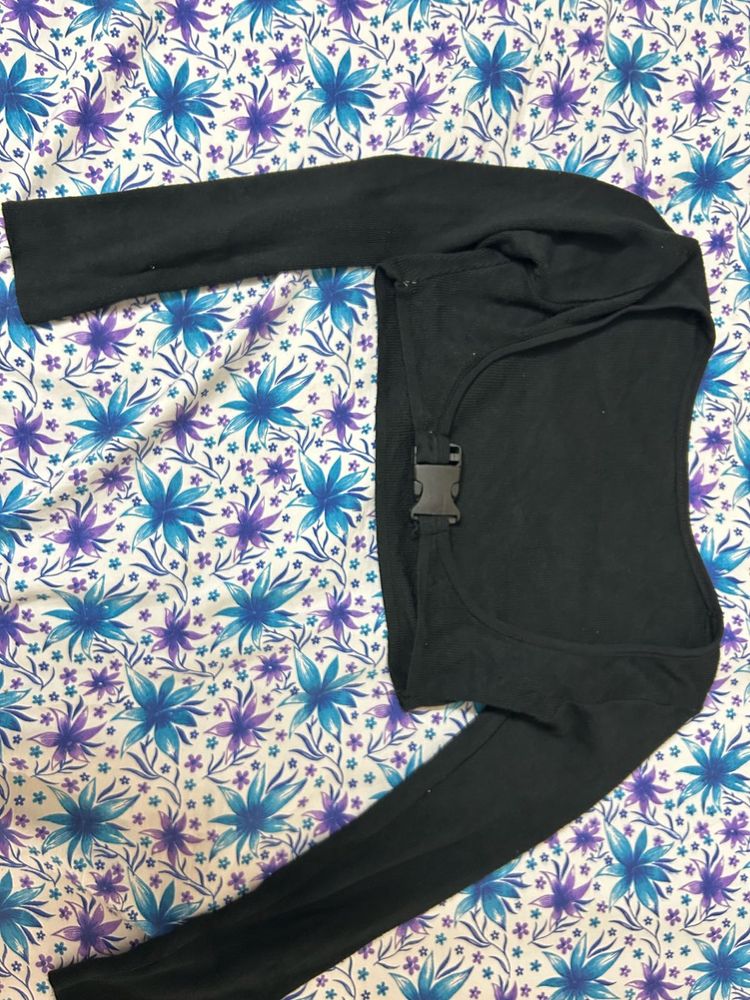 Urbanic Black Long Sleeve Top