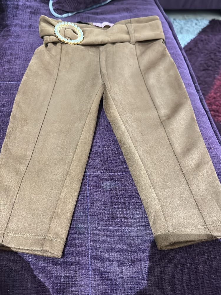 Suede Pants