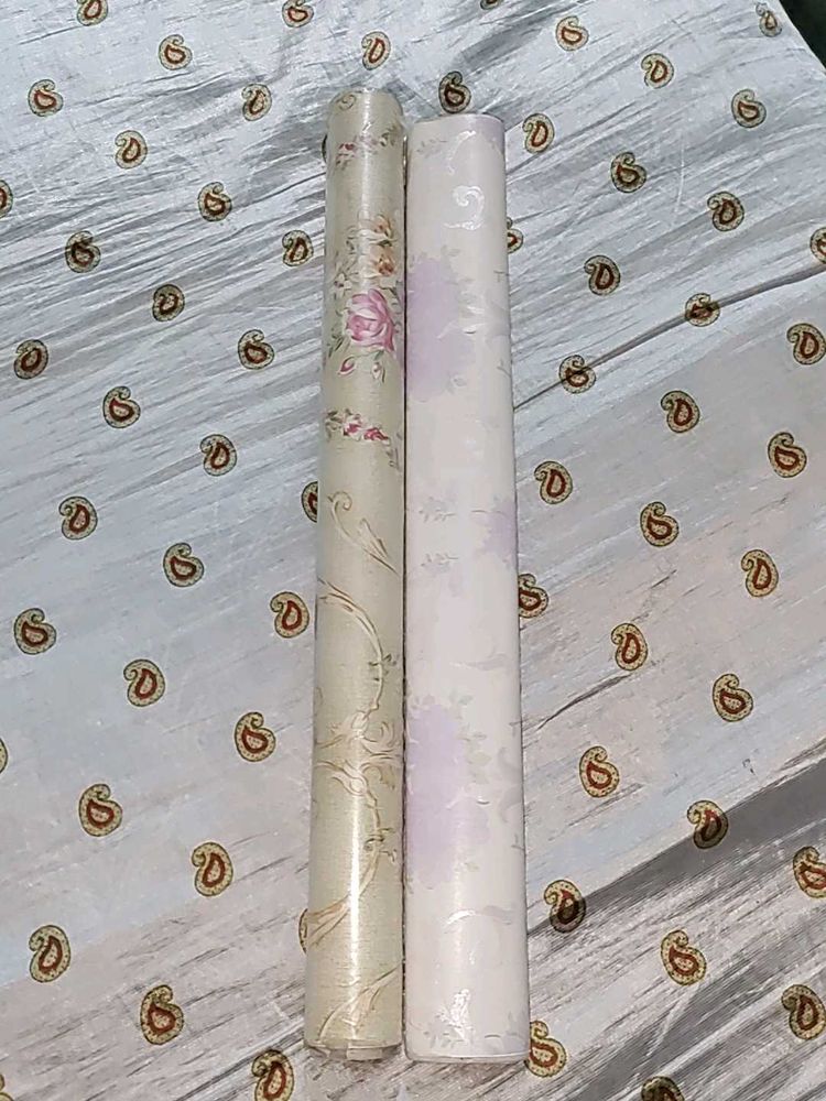 Floral Wallpaper Rolls - Set of 2