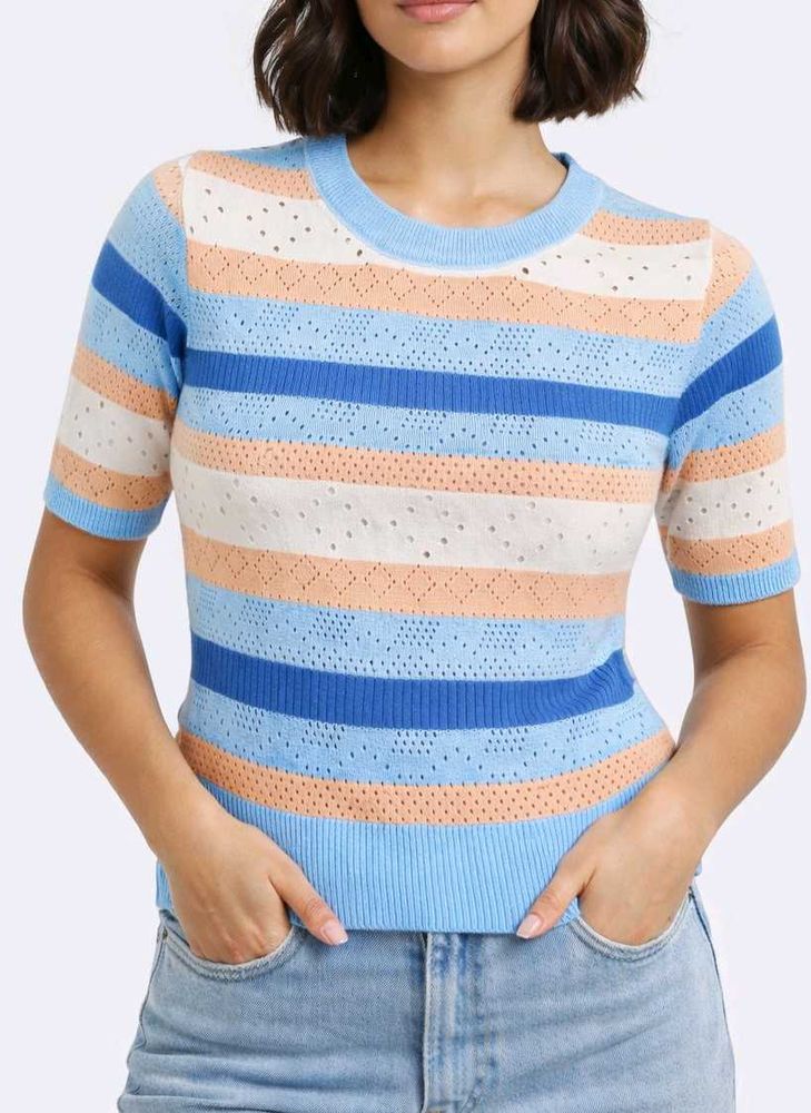 Chic Striped Knit Top