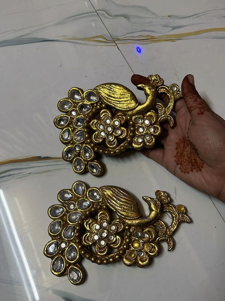 Golden Peacock Showpieces