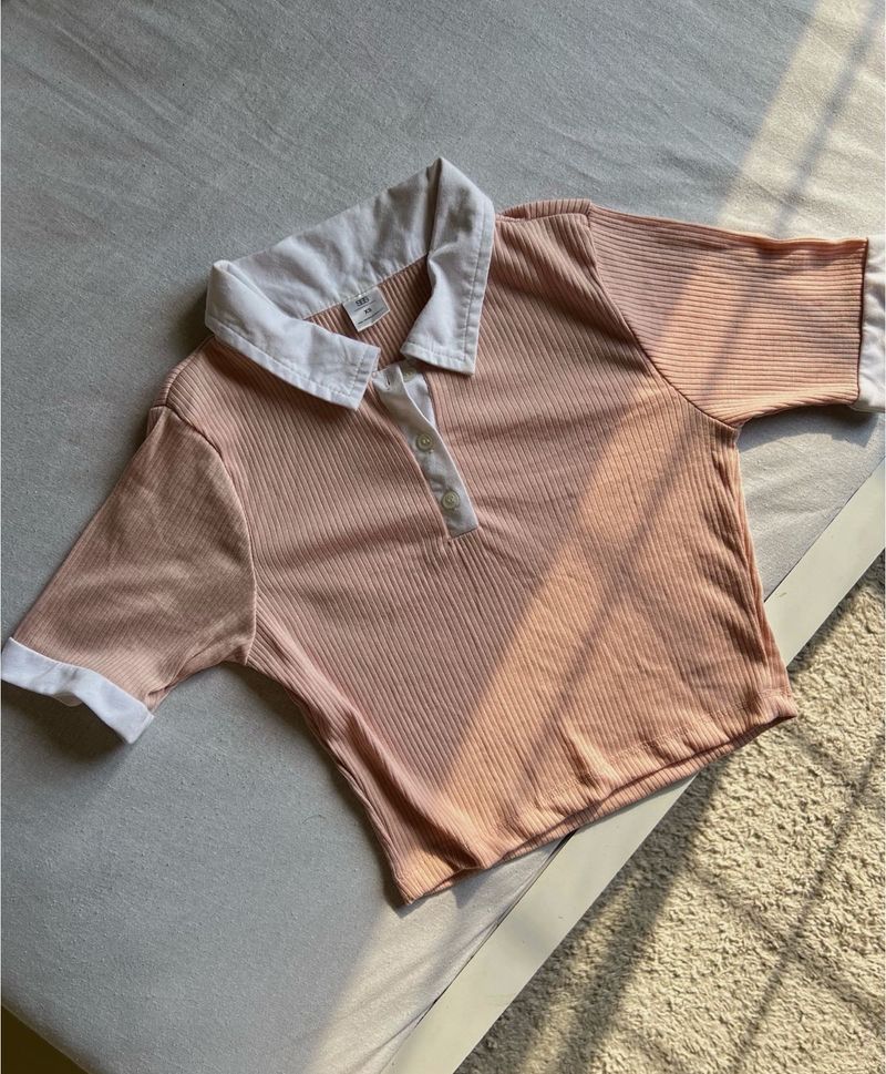SSS - Ribbed Polo Top