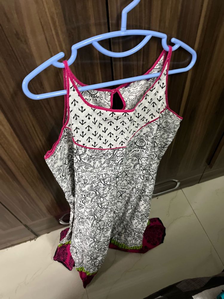 shrishti new summer strappy kurti