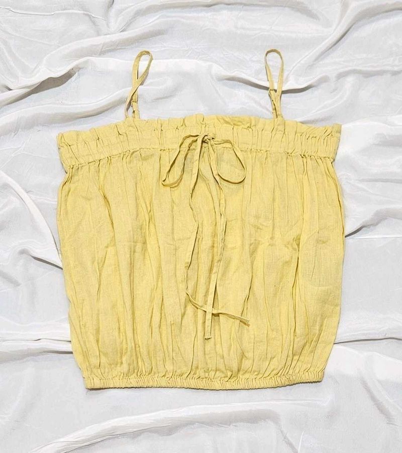 Yellow Spaghetti Top