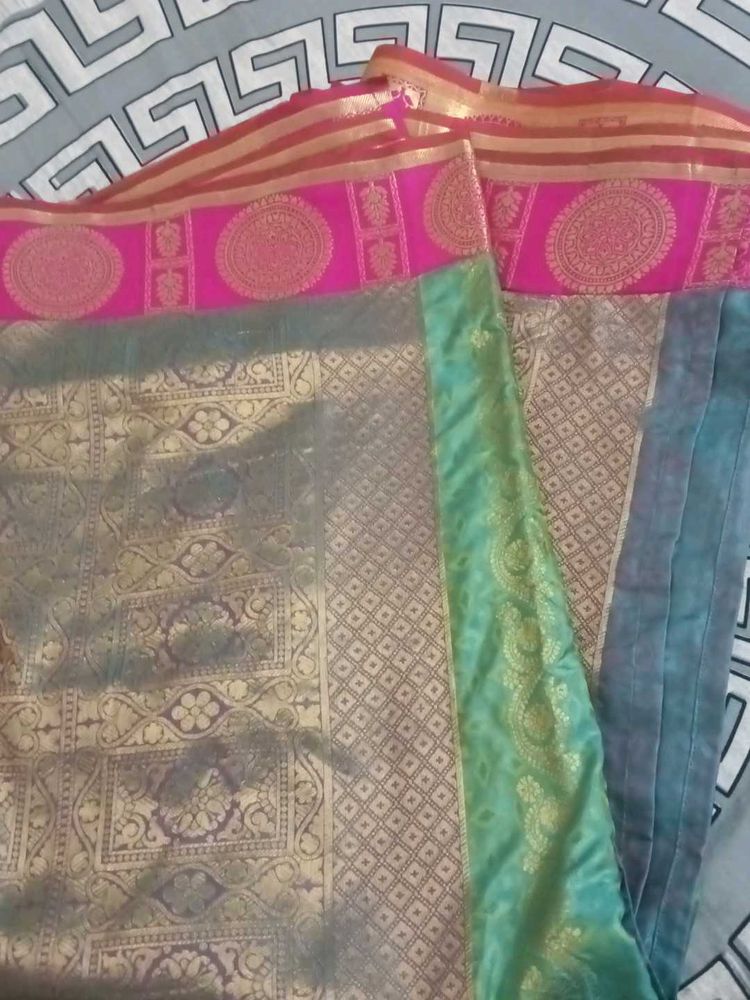 Elegant Silk Blend Saree