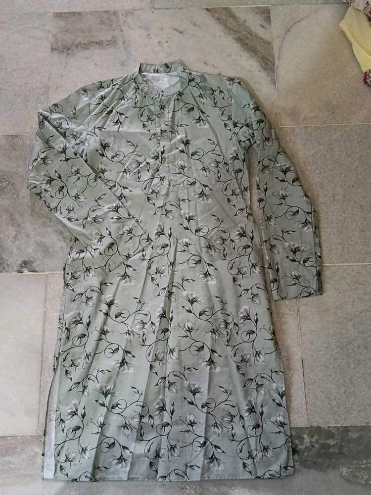 Elegant Floral Print Kurta