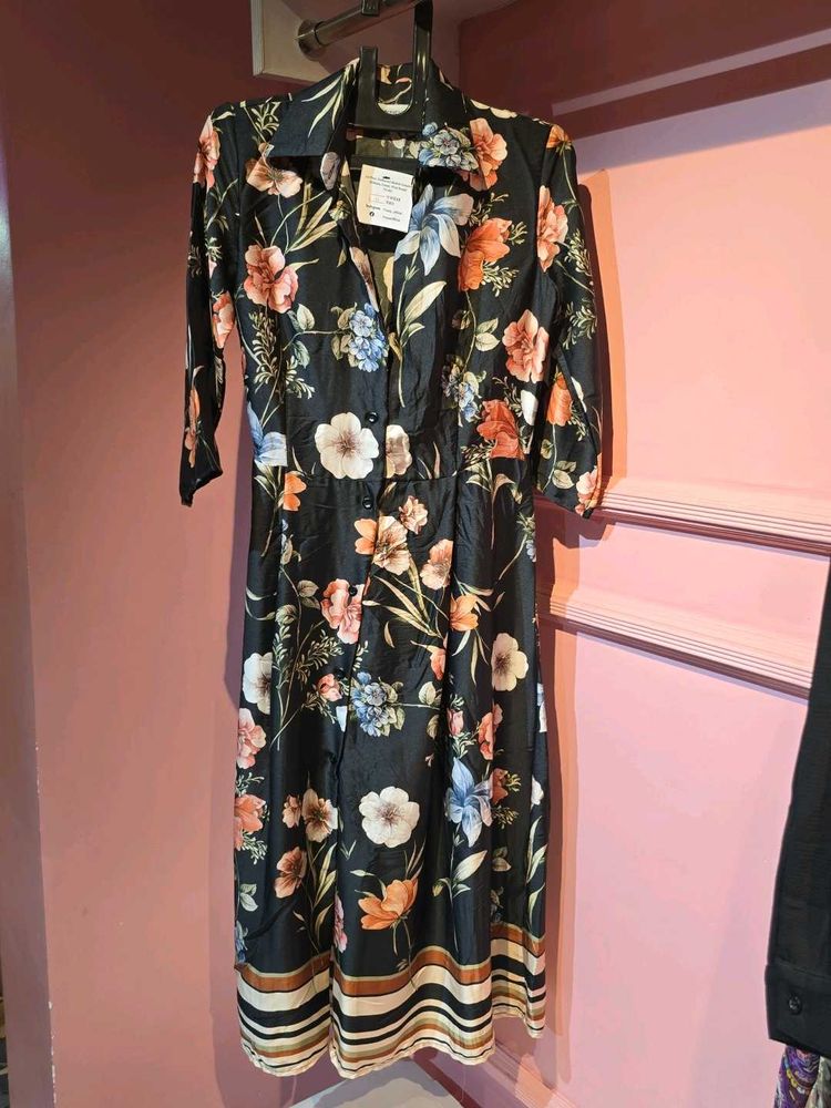 Chic Floral Midi Dress