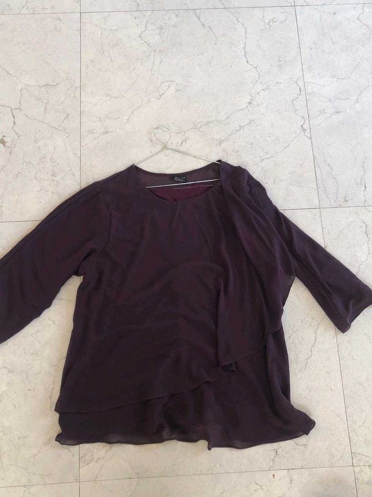 Elegant Purple Blouse