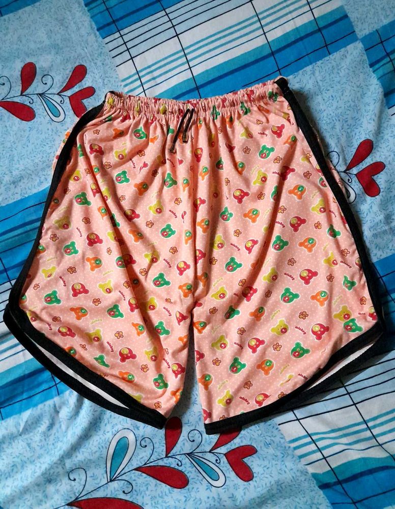 Women's Daily Wear Shorts Half Pant Pyjama 🩳🧡