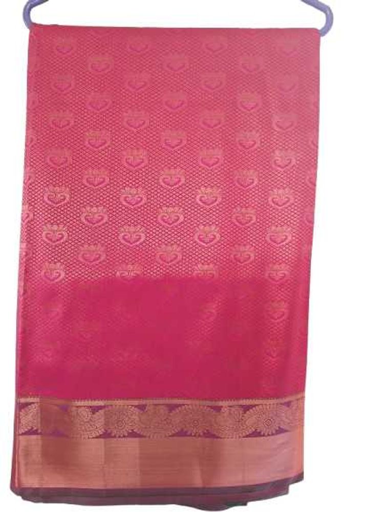 Beautiful Pink Silk Saree