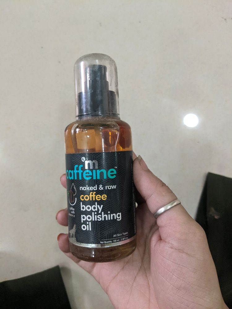 M Caffeine Naked And Raw Coffee Body Polishing Oil