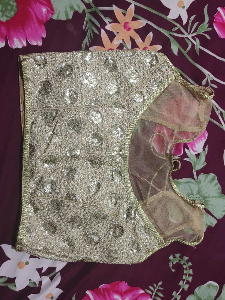 Golden Sequin Blouse Brand New Unused