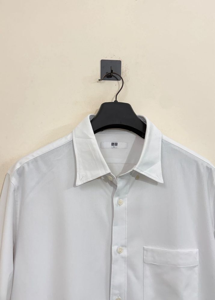 Classic White Button-Down Shirt