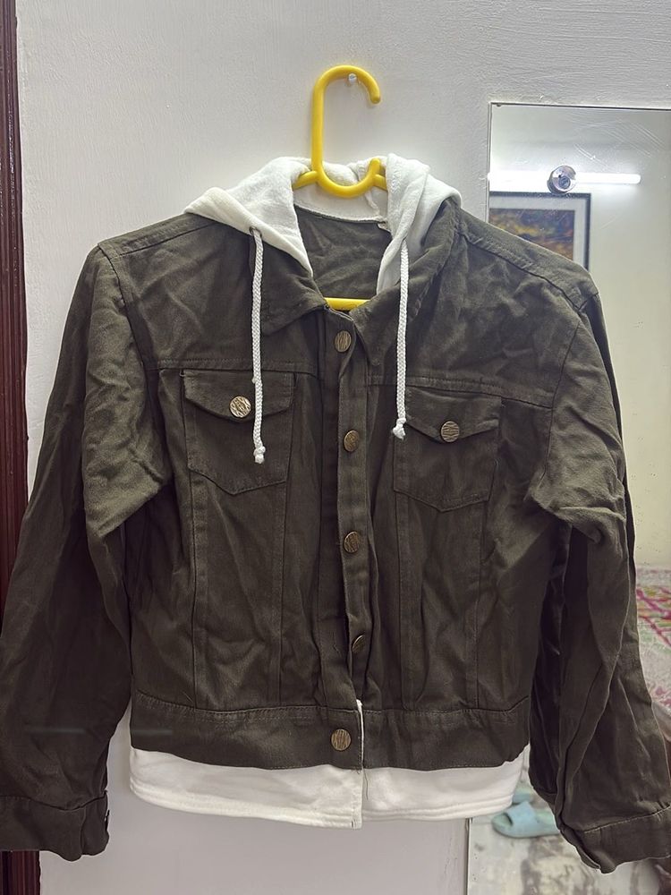 Hooded Denim Jacket