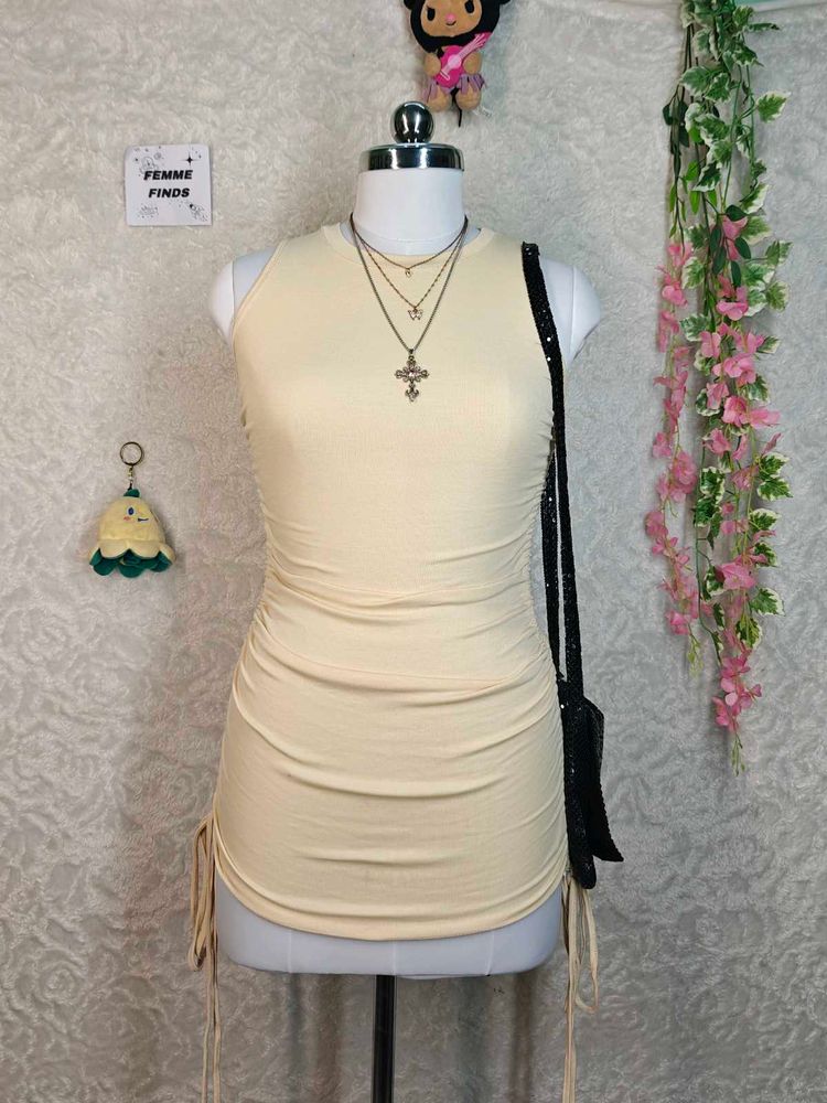 Ruched Side Drawstring Tank Top