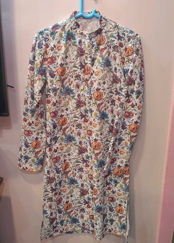 Floral Print Kurta