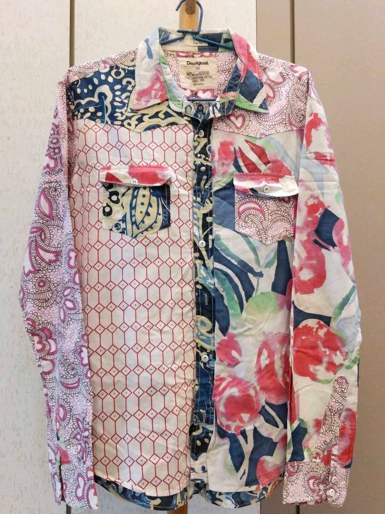 Desigual Patchwork Long Sleeve Shirt