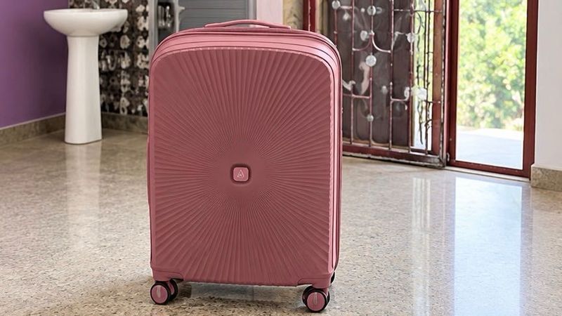 Stylish Pink Travel Suitcase