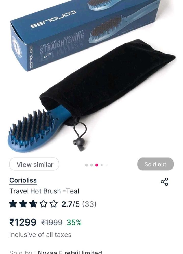 Corioliss Travel Hot Brush 🔥 🤩🤩