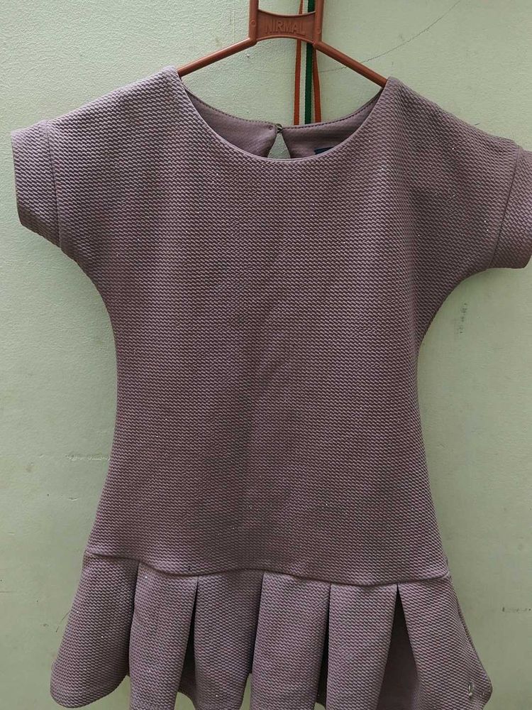 Chic Pleated Hem Dress