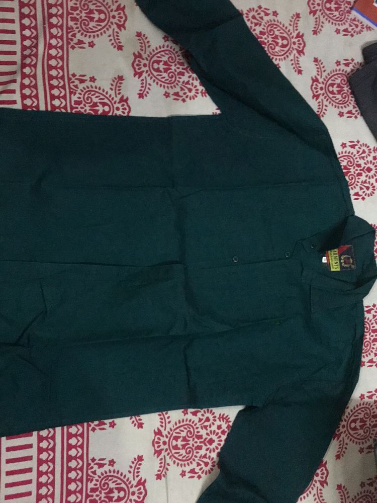 Men Dark Green Shirt