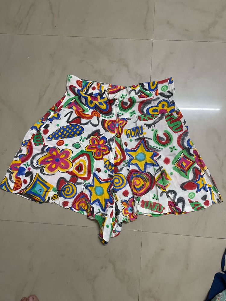 Vibrant Boho Print Shorts