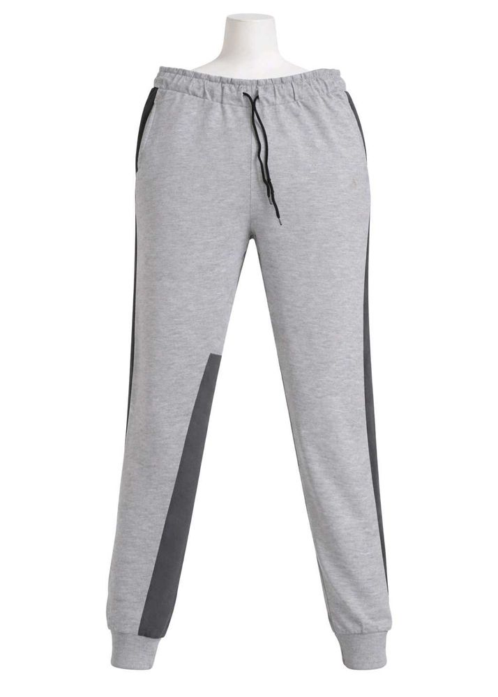 Grey Joggers with Dark Accents