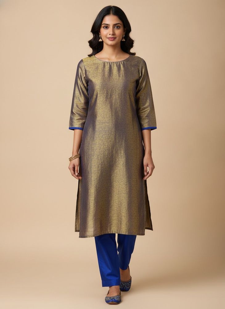 Shimmering elegant Silk Kurta Pant