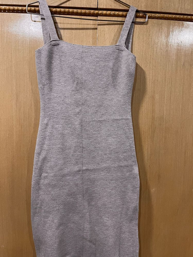 Woolen Korean Dress