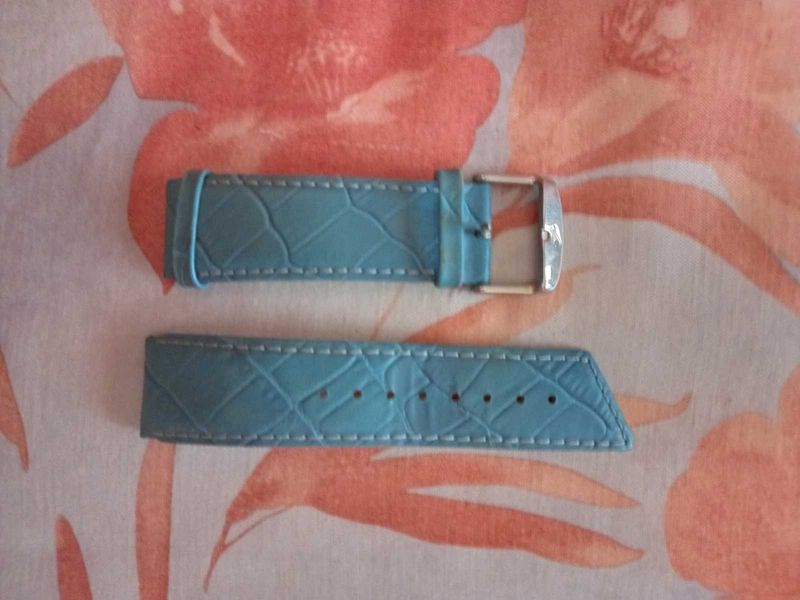 Teal Leather Watch Strap