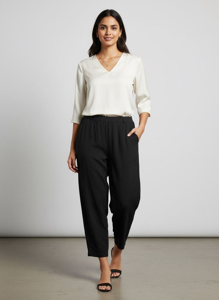 Elegant Black casual Pants