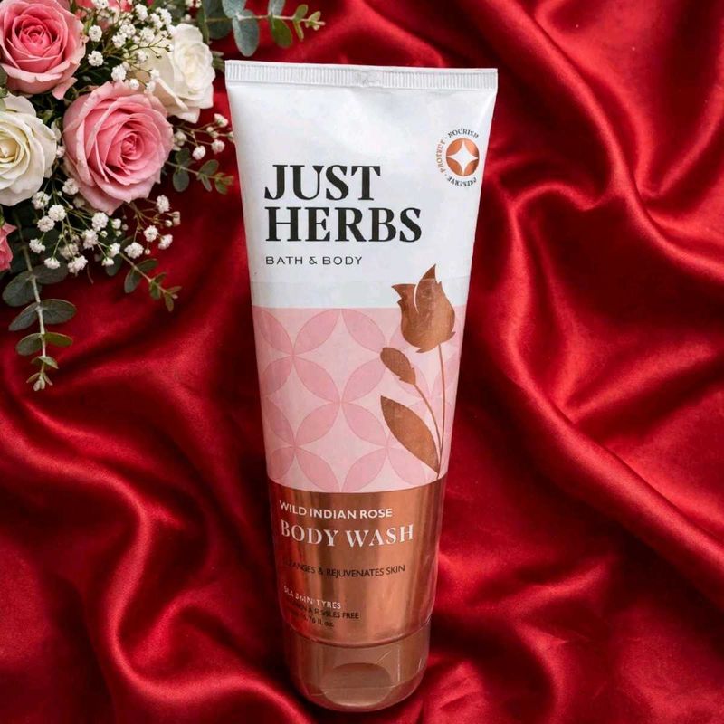 Just Herbs Wild Indian Rose Body Wash