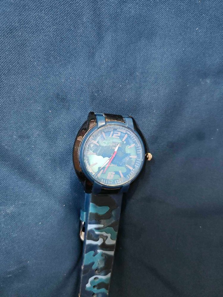 Blue Camouflage Watch