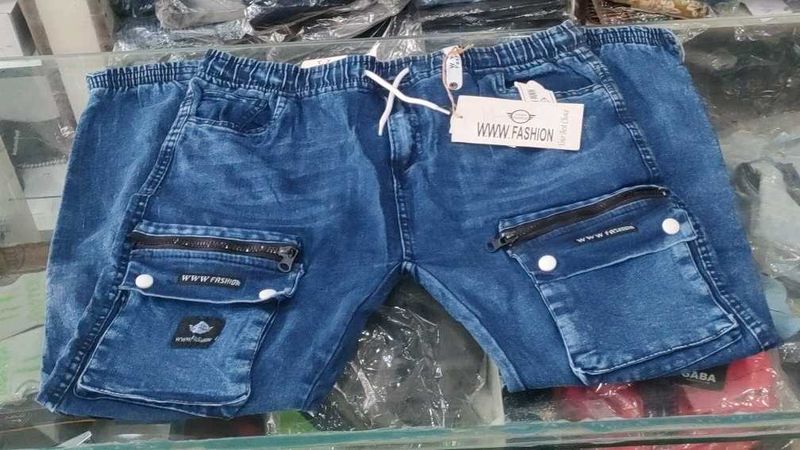 Cargo Denim Shorts