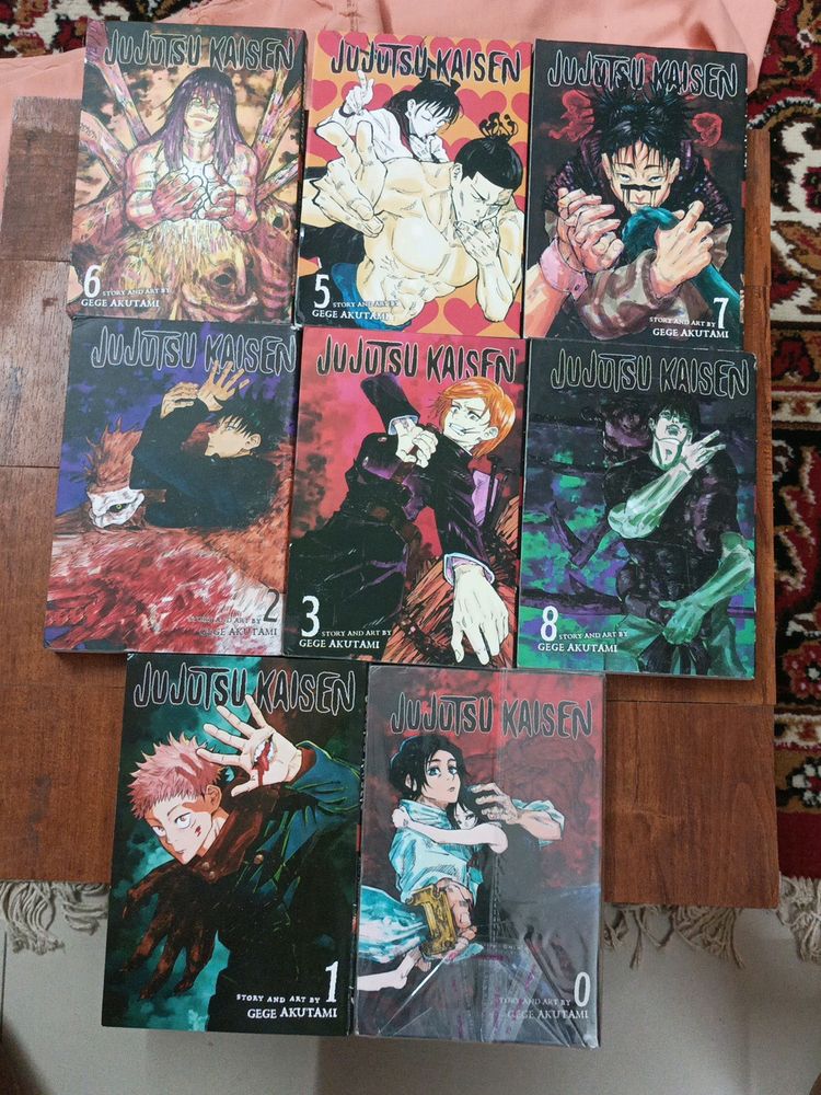 Jjjk Jujutsu Kaisen Manga 0-8, 9 Books