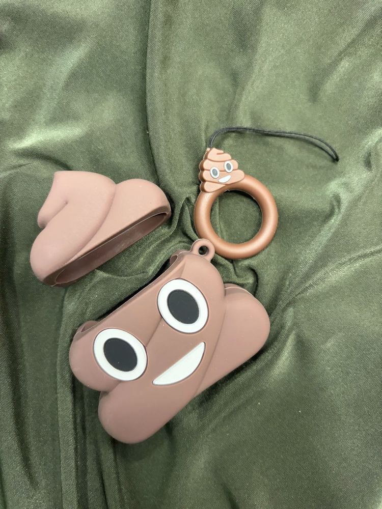 Cute Poop Emoji Case for Airpods 1 or 2