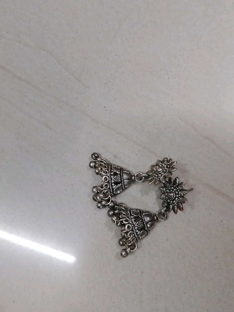 Oxidised Jhumkas