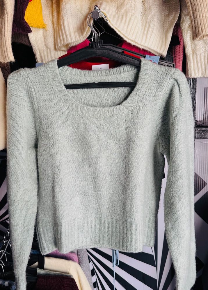 Light Green Knit Sweater