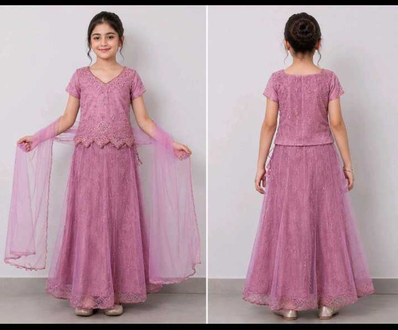 Stunning Embellished Lehenga Choli with Dupatta