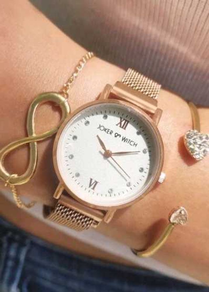 Gypsy Rosegold Watch Bracelet Stack
