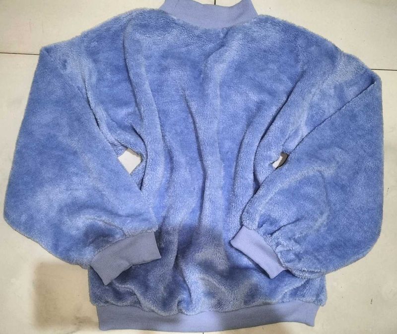 Premium Sky Blue Fleece Sweatshirt