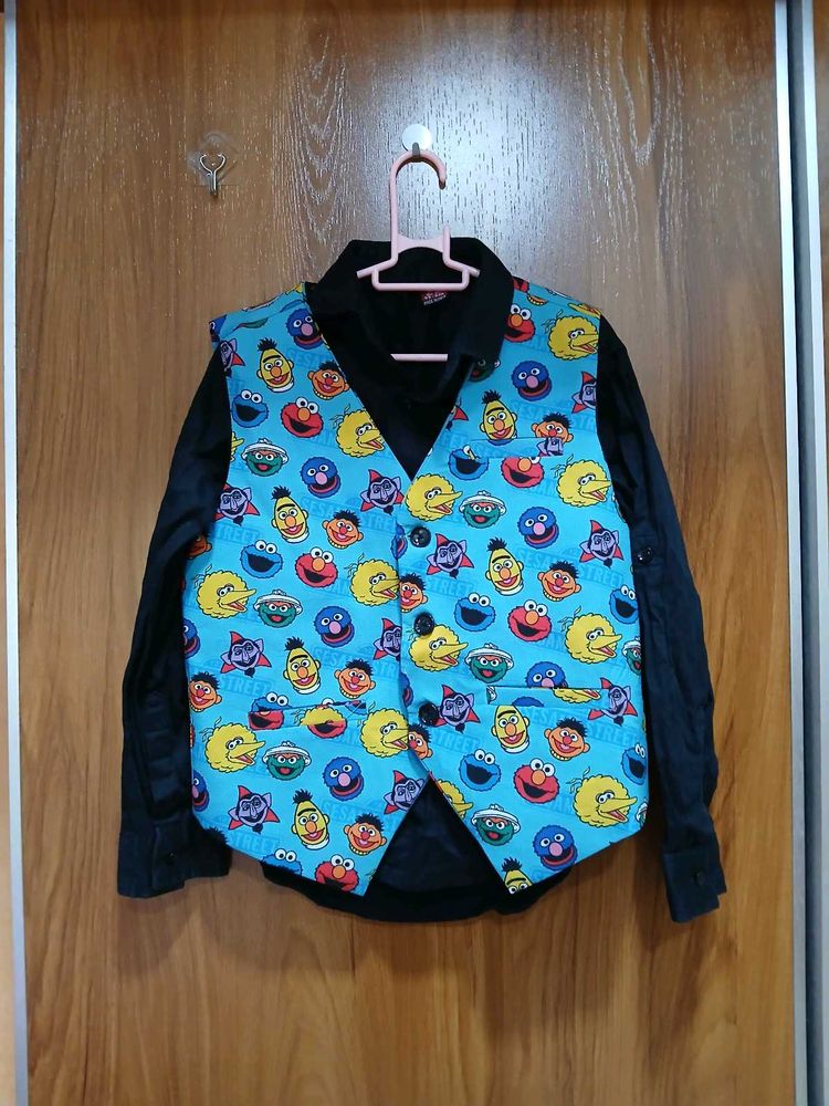 Sesame Street Vest &amp; Shirt Set