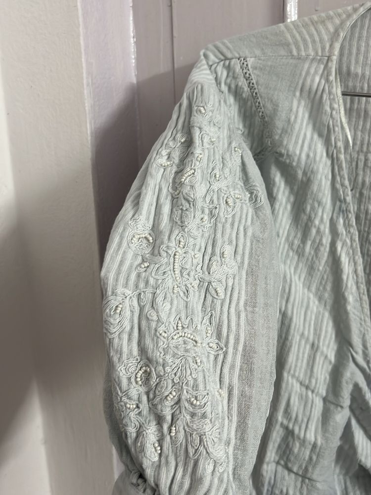 Zara Wrap Around Belt Top