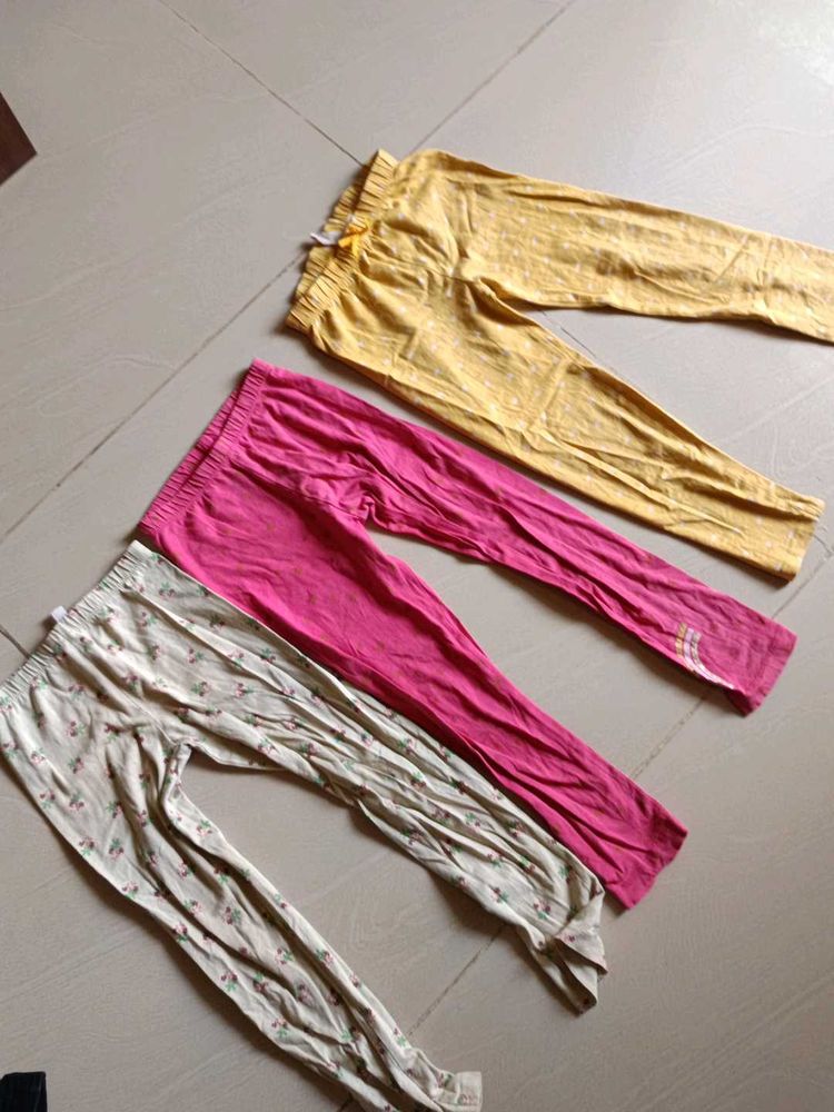 Bundle of 3 Girls' Leggings