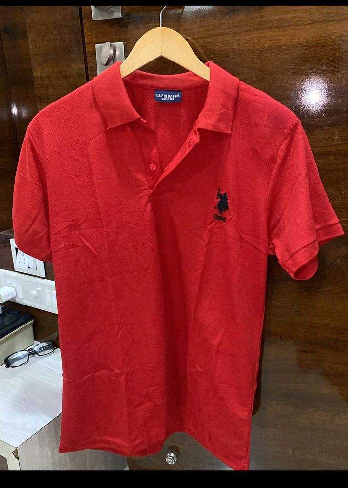 US POLO Red Tshirt Men