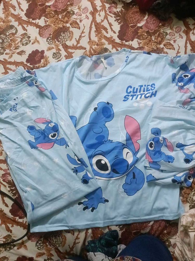 Cute Stitch Pajama Set