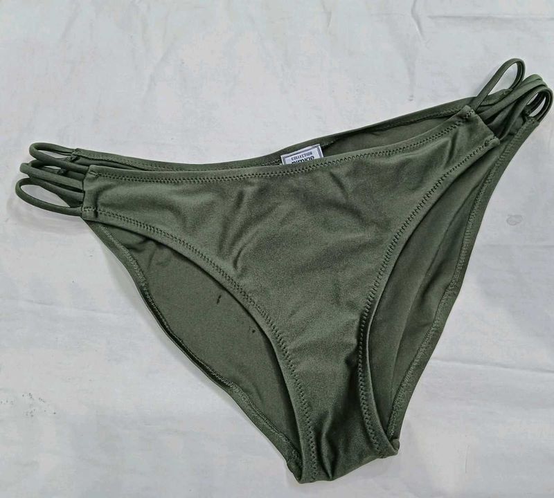 🪔 Olive Green Strappy Bikini Bottom